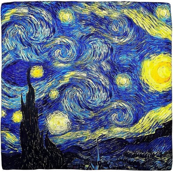 Starry Night Silky Scarf